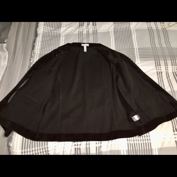 Macy’s Kim Rogers plus Sz 16 corduroy black zip-up - Picture 14 of 14